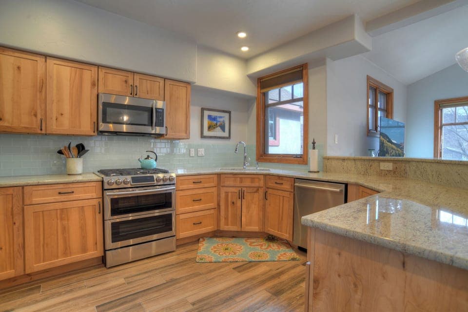 Fully stocked kitchen