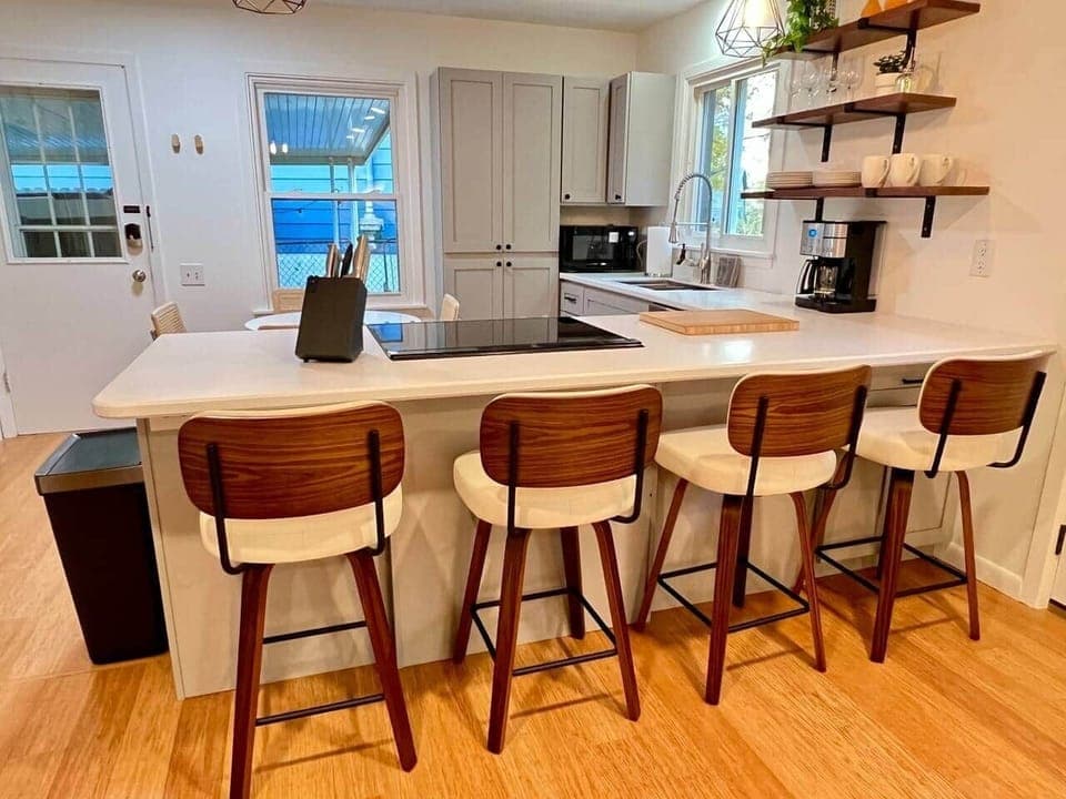 Bar seating for four