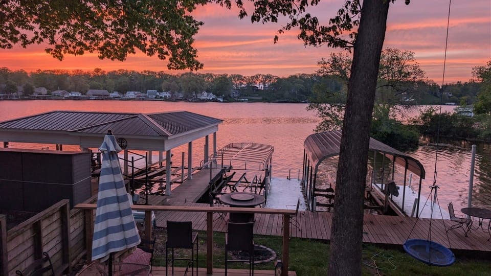 View from hot tub
