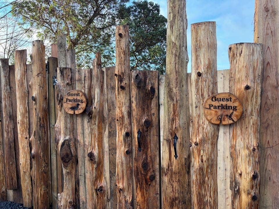 Cedar fence, wildcrafted from local wood
