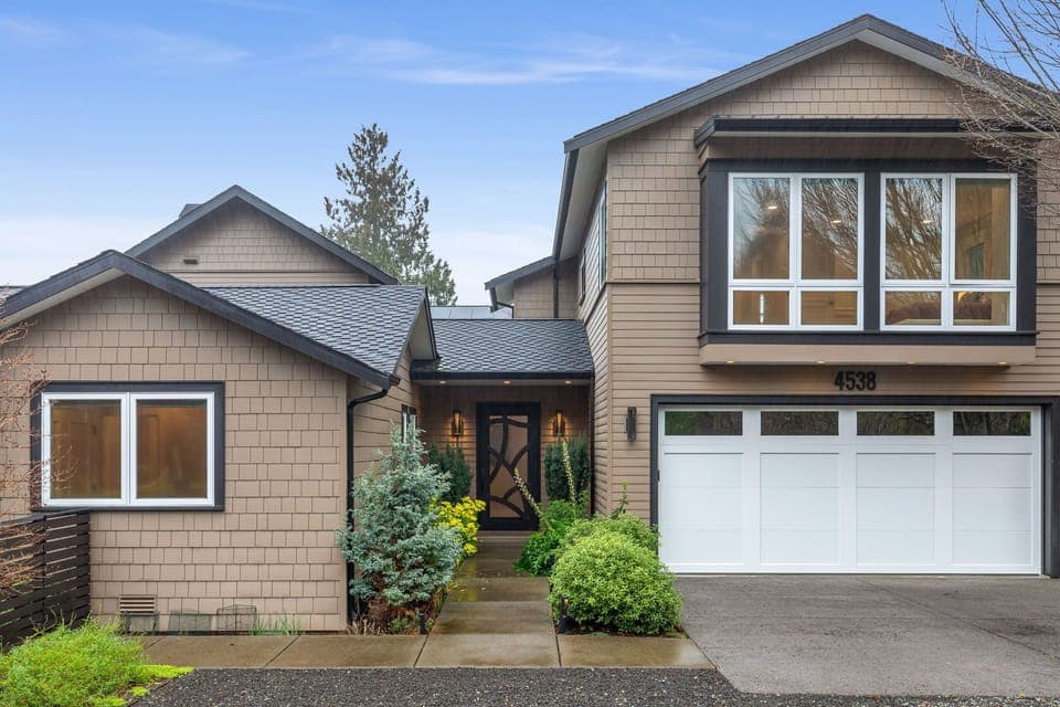 Front entry.  Four outdoor parking spaces