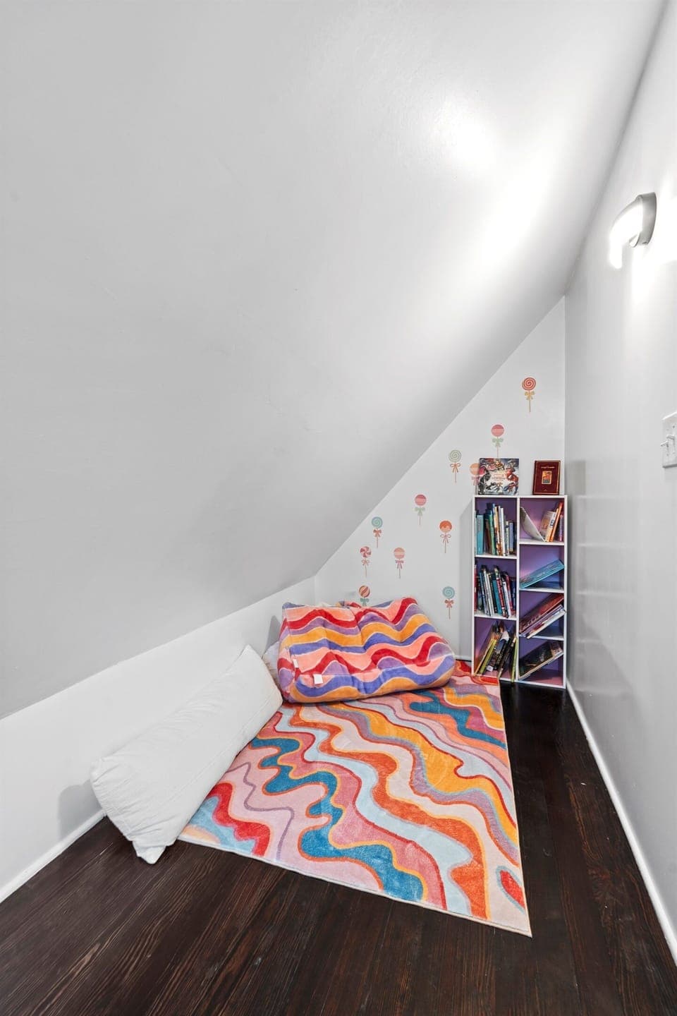 Charming reading nook made for relaxing.