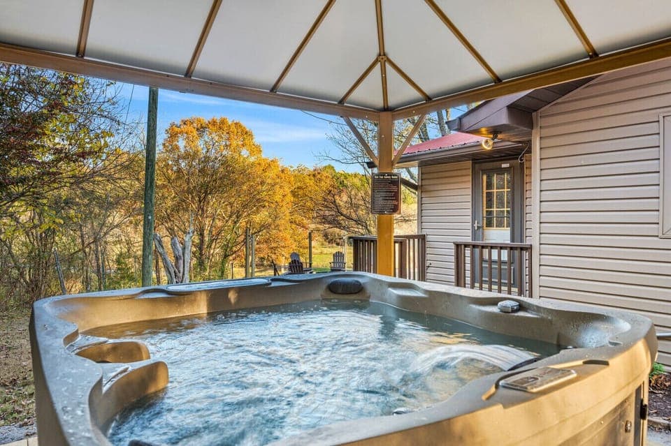 Enjoy the view from the hot tub