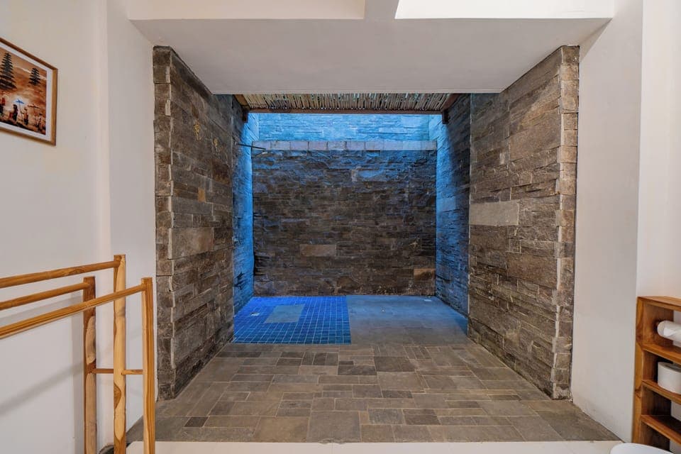 Deluxe Double Room | Bathroom | Shower, hair dryer, towels, soap