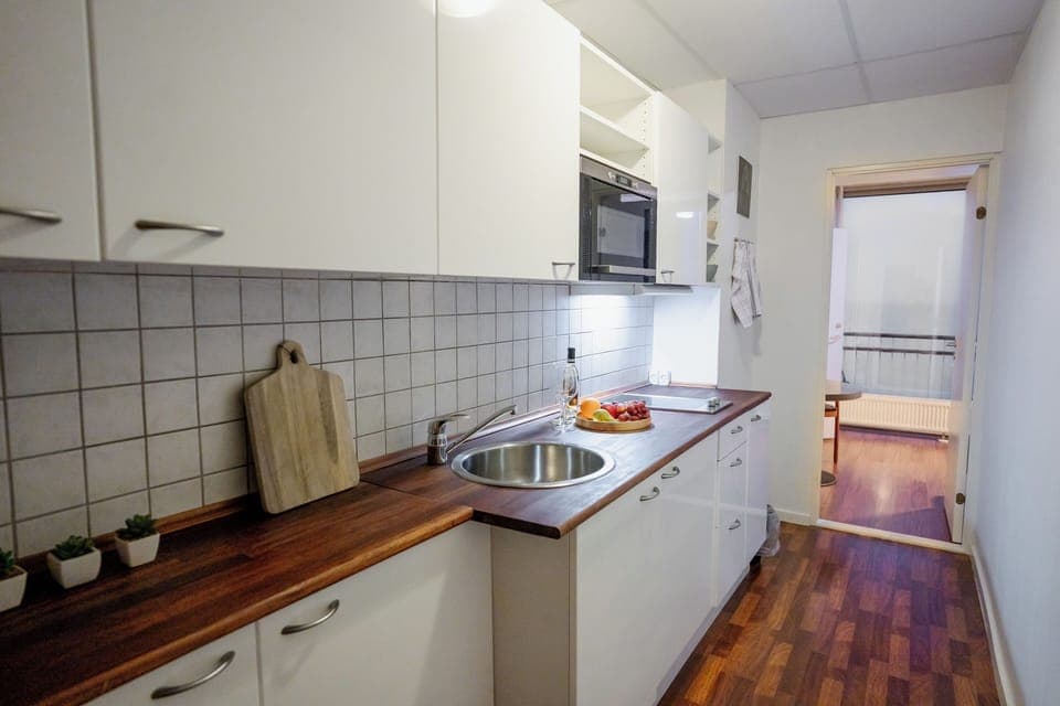 Family Room | Private kitchen | Shared fridge