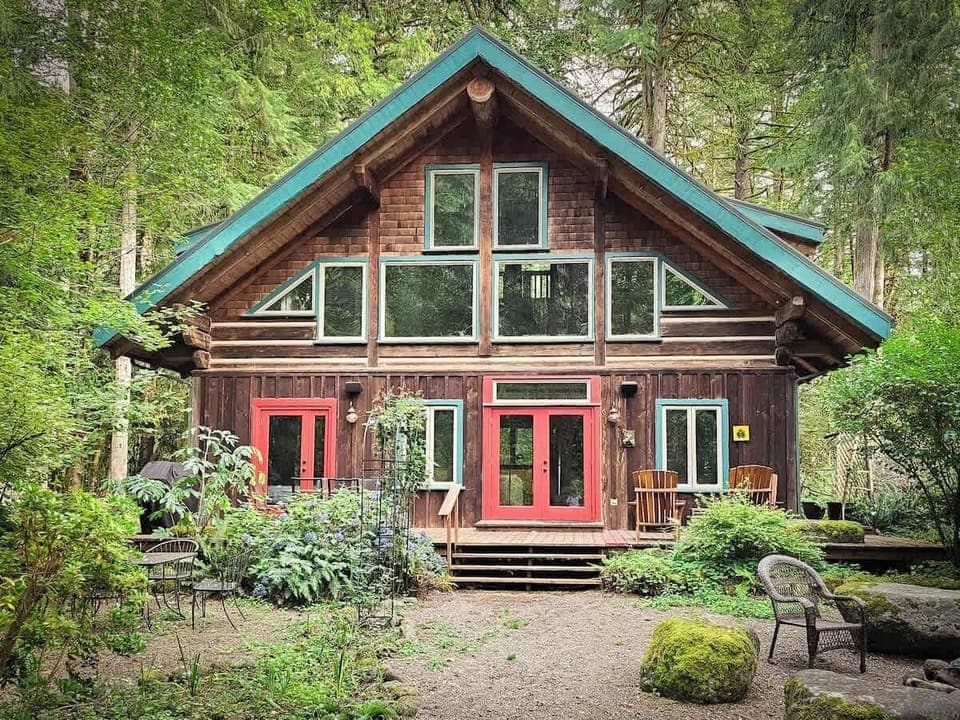 Relax to the sounds of the rivers symphony.  The gentle rush of water cascading over rocks, birds chirping and singing nearby adding harmony to the peaceful ambiance. A calming soundtrack that invites relaxation and contemplation.