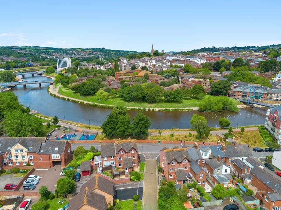 Bird's eye view of the River Exe