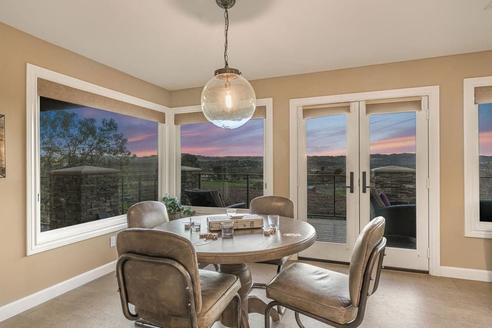 Dining area, second floor, main residence.