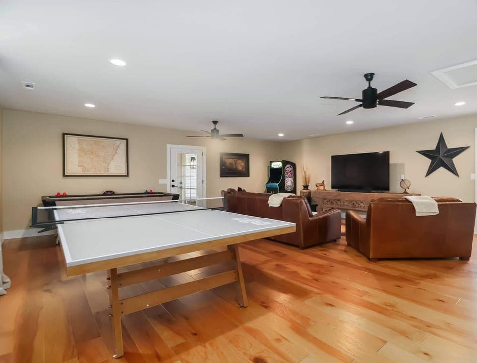 Play games and enjoy company in the game room