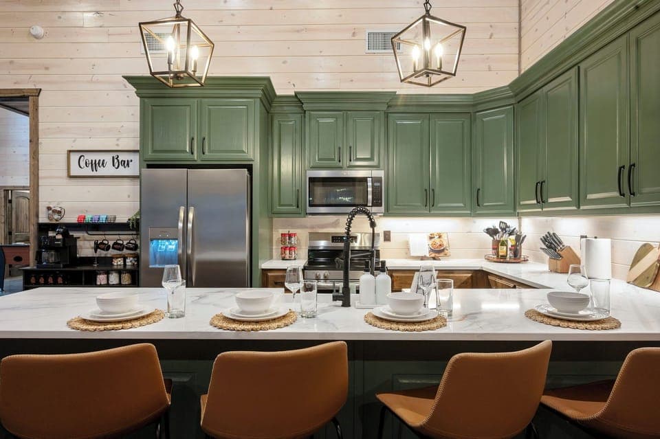 Counter top can be set for 6