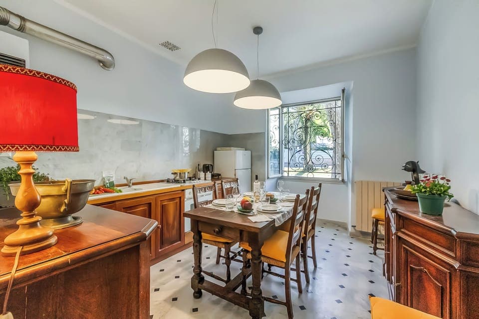 Kitchen and dining area