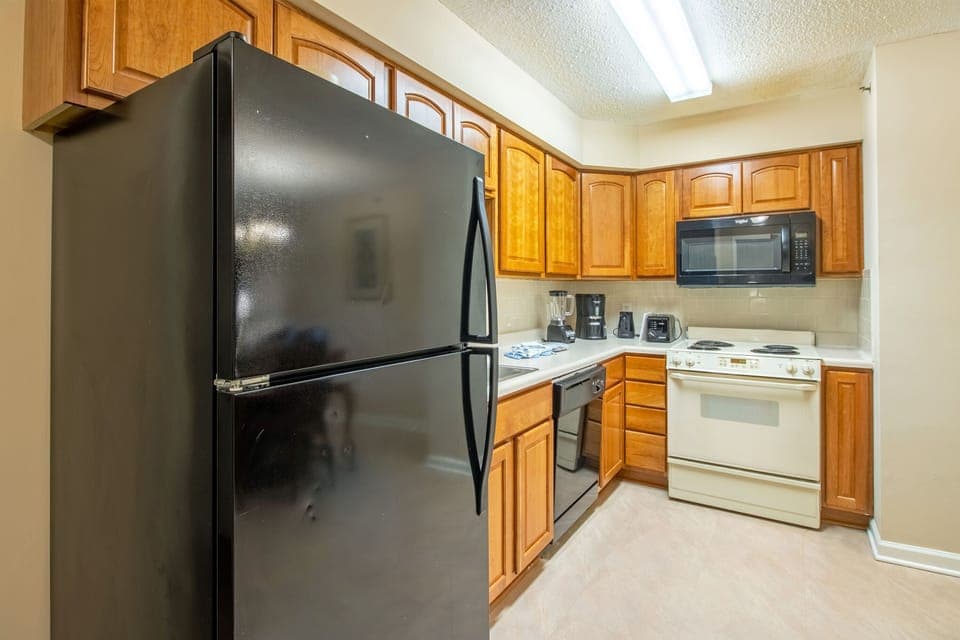 Includes features like a full kitchen