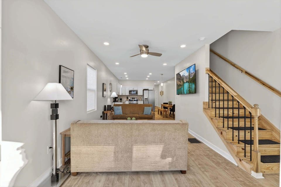Open Living Room and Kitchen  