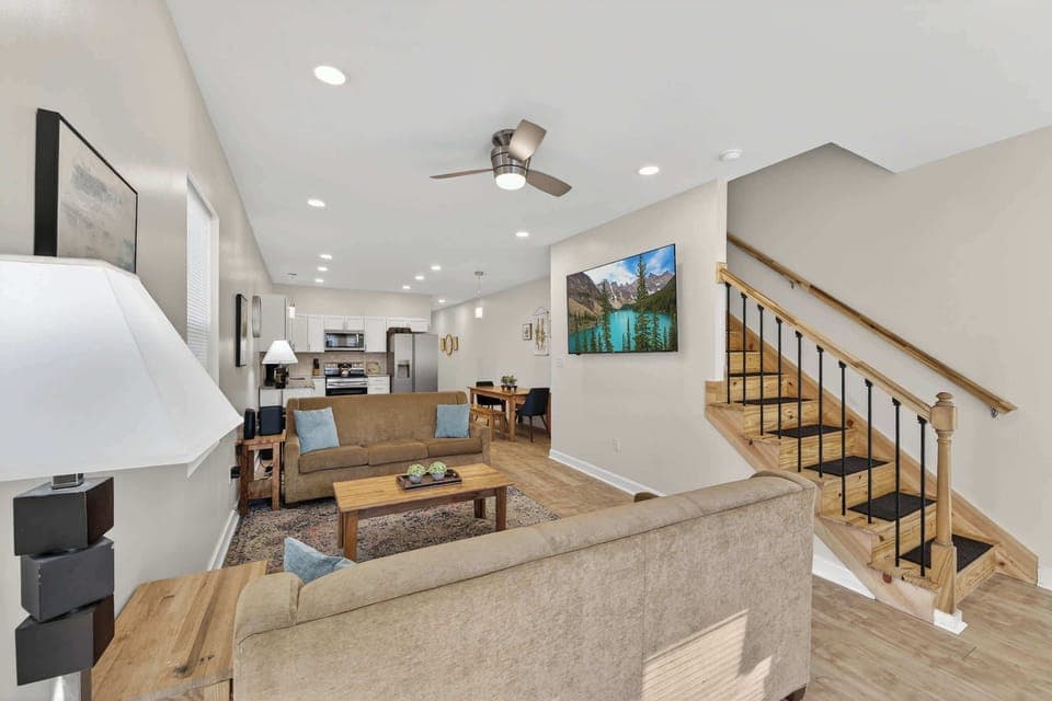 Living Room with large Smart TV