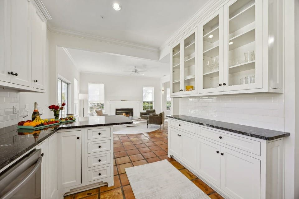 Kitchen is fully stocked for our guests.