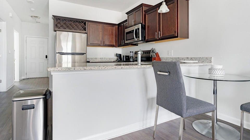 Apartment (2 Bedrooms) | Private kitchen | Fridge, coffee/tea maker