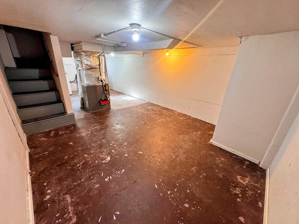 Ample basement storage