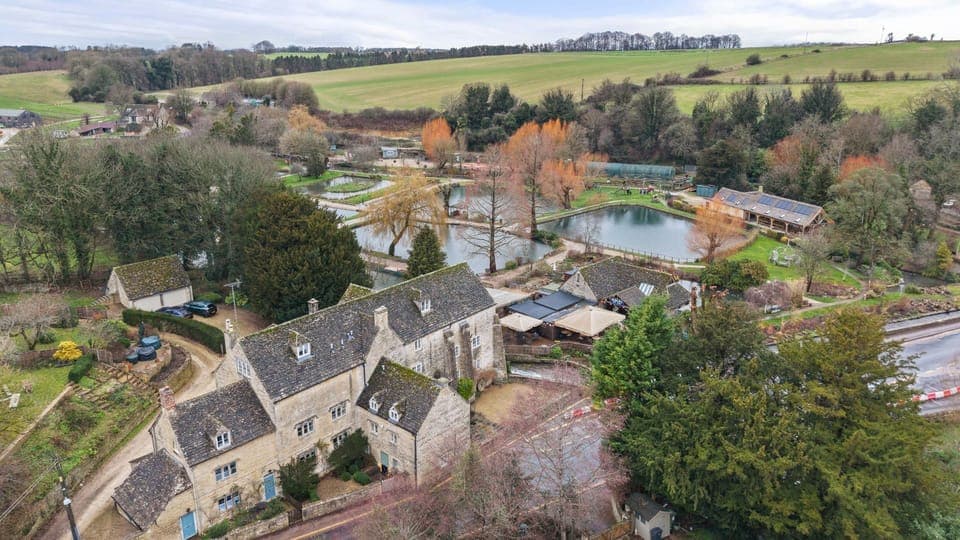 The Trout Farm is just across the way adding the sounds of rushing water to your setting.
