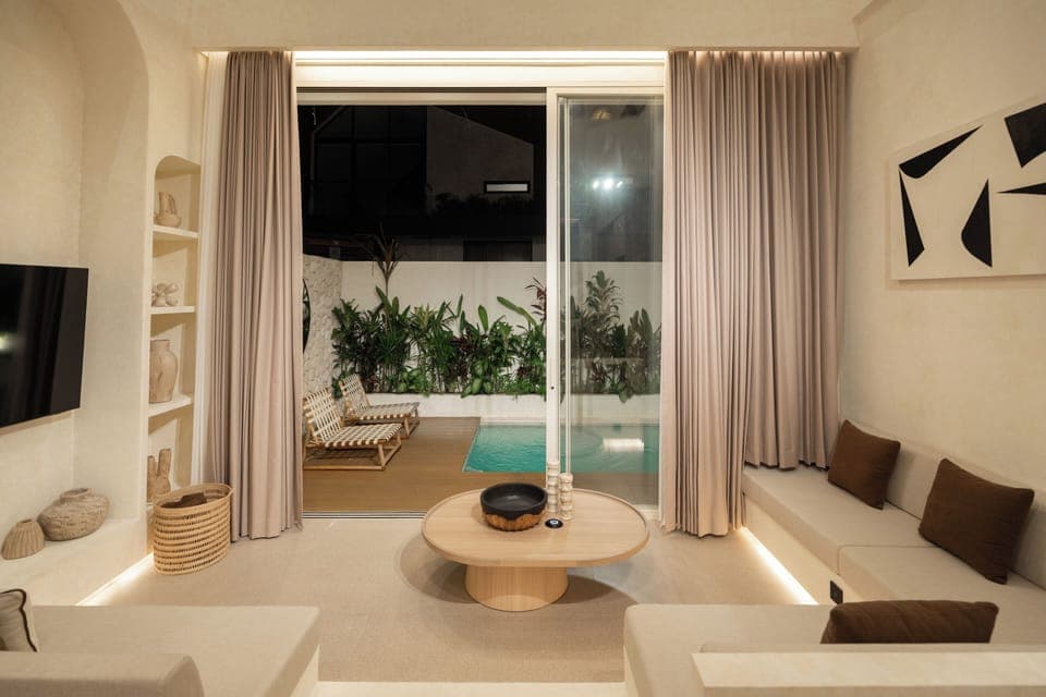 Deluxe Villa, 2 Bedrooms, Balcony, Pool View | In-room safe, iron/ironing board, free WiFi, bed sheets