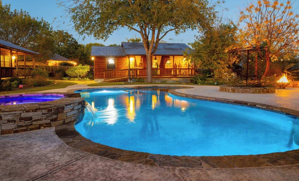 Pool days, hot tub nights