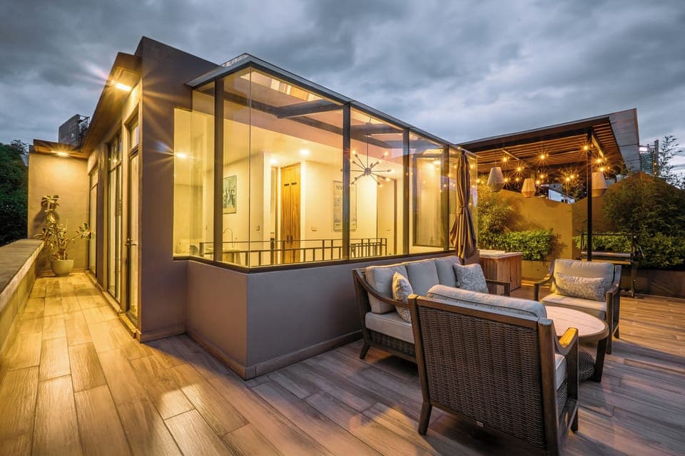 Private terrace, dawn