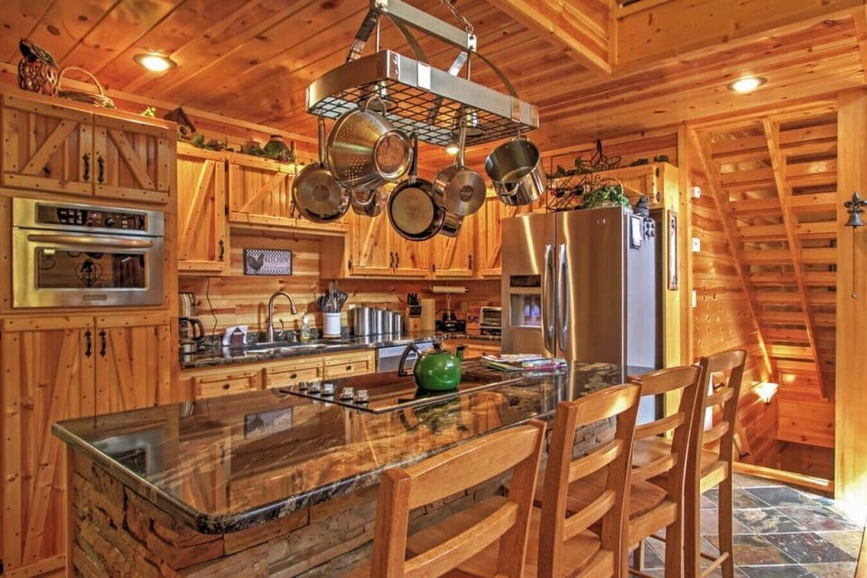 Kitchen | Center Island | Hanging Pot Rack
