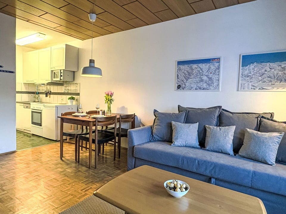 Furniture, Flooring, Interior Design, Couch, Floor, Wood, Room, Ceiling, Apartment, Living Room