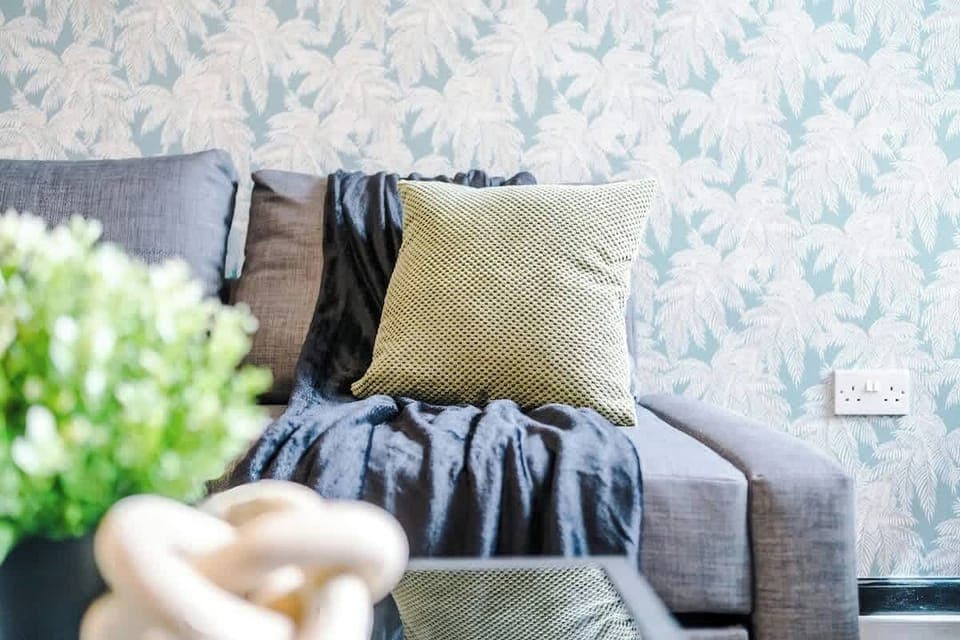 Living Room Oasis: Relax in style with chic furniture and modern decor in bright comfort!