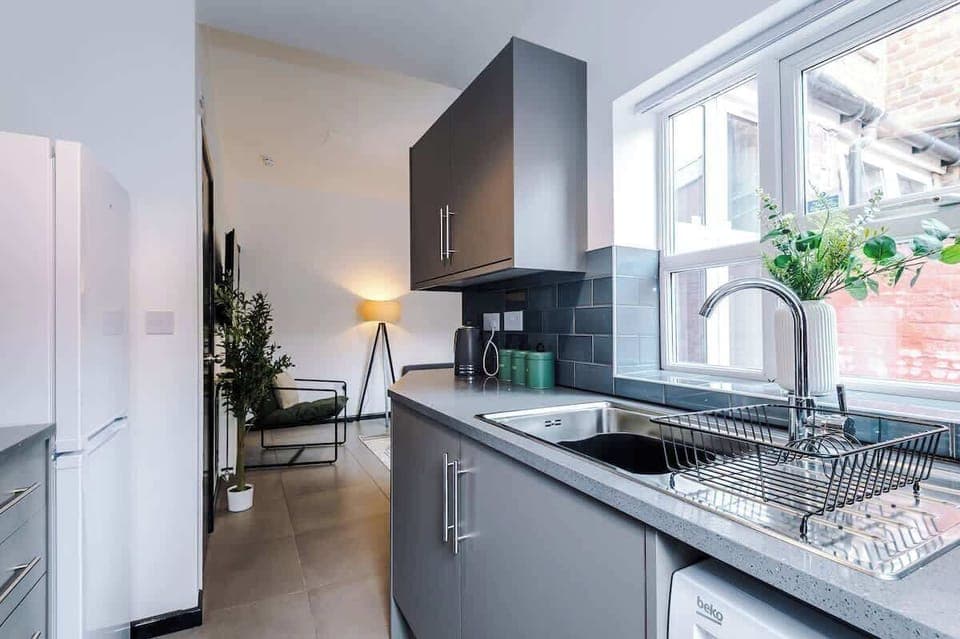 Kitchen: Sleek modern designs with natural light, perfect for culinary adventures!