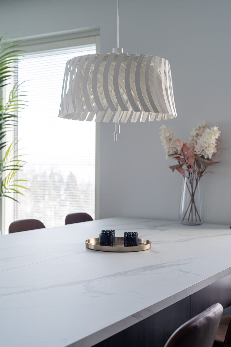 Soft textures and clean design create a calming environment for your stay. Light a candle and settle in for a cozy dinner overlooking the lake.