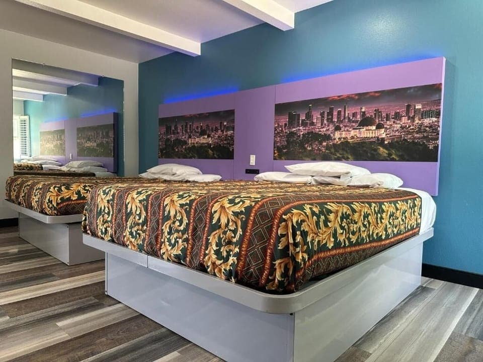 Room, 2 Queen Beds | Desk, free WiFi