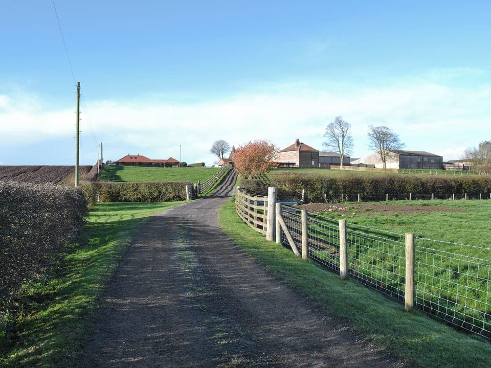 Road leading to property | Pasture House, Primrose Valley, near Filey