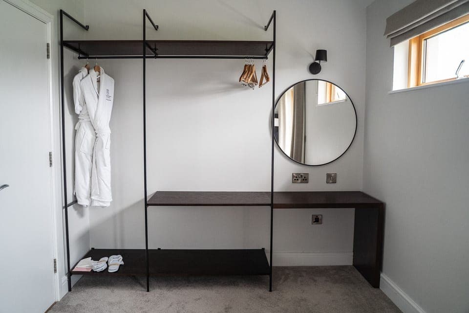 Johnstown Estate Holiday Lodges. Self catering lodge Co Meath. Dressing Room.