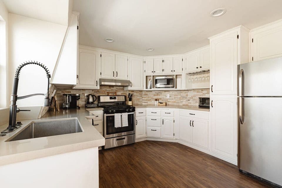 Spacious light filled kitchen