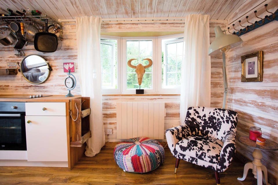 Traditional Log Cabin with insulation to keep warm in the winter and cool in summer