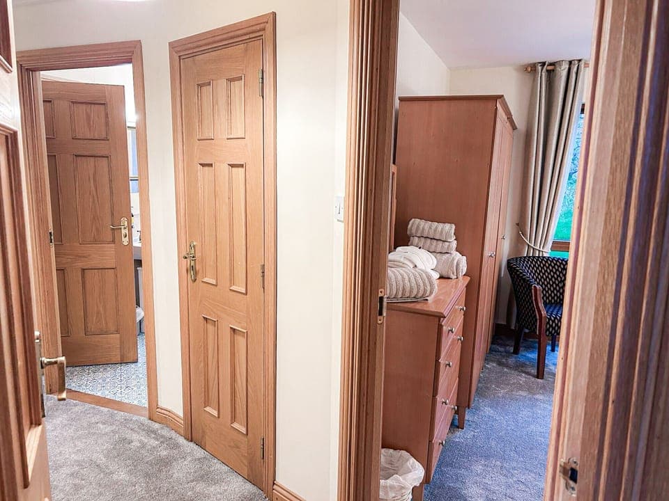 Glasson Mews Holiday Home No. 2. Hallway with access to rooms.