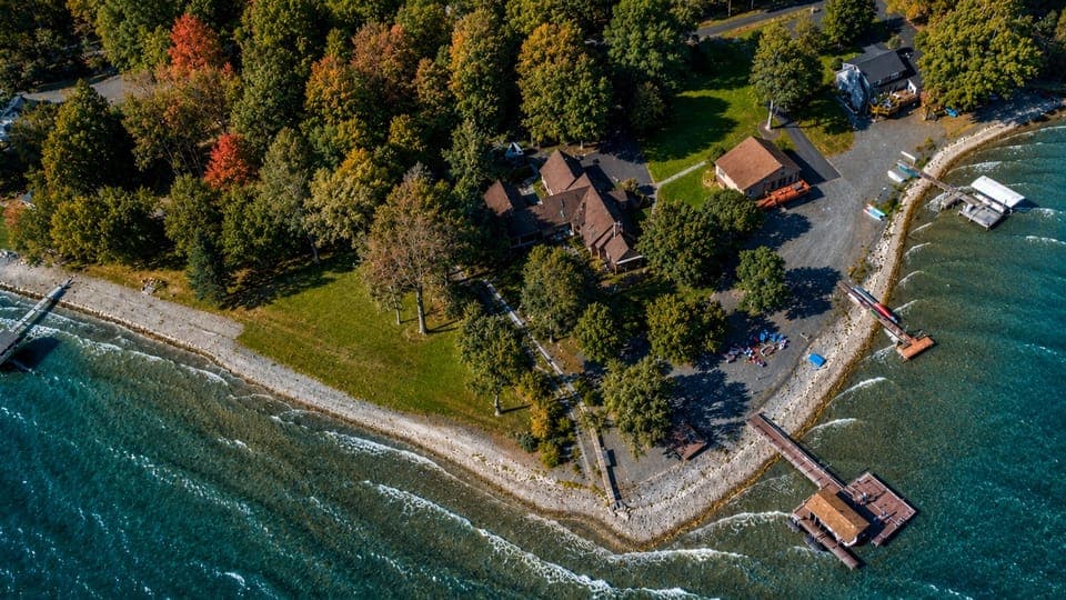 Expansive shoreline property with a private dock and unbeatable lake views. The ideal home base for boating, fishing, and relaxation.