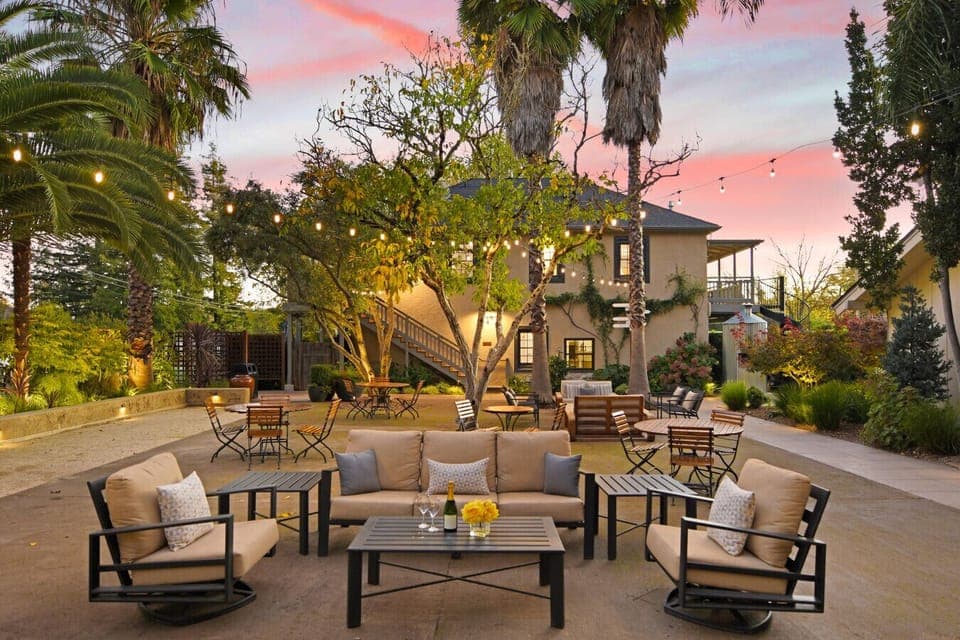 Cielo @ Bungalow 313 Sonoma Vacation Rental - Communial Area - Bocce Court, Fire Pit and more