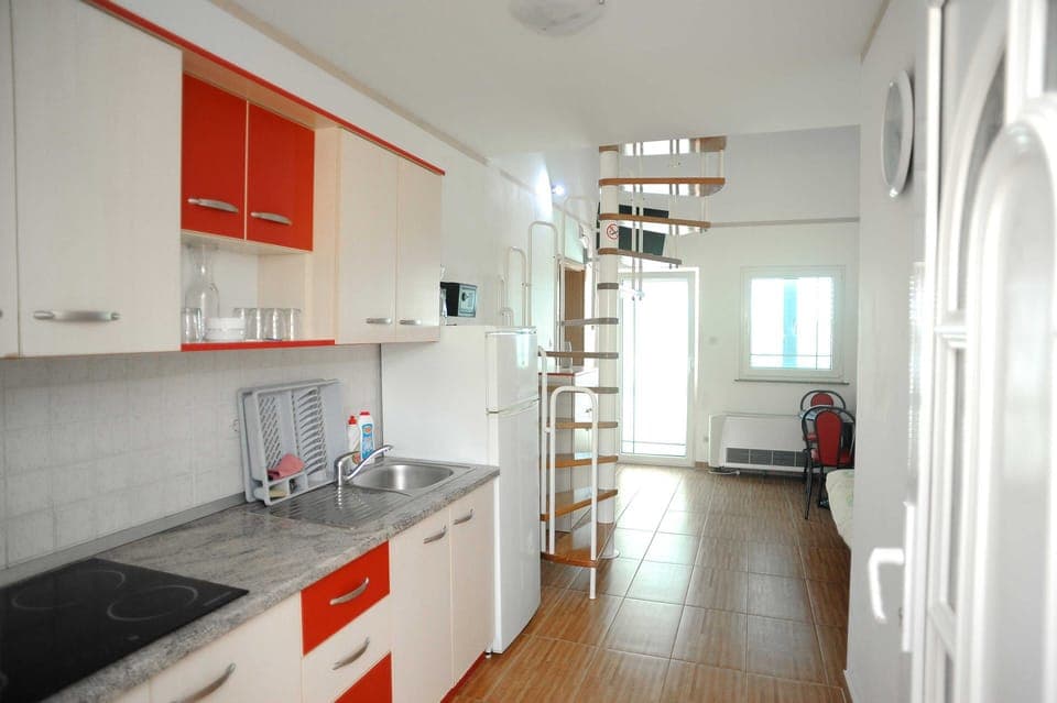 Apartment (Duplex Two Bedroom Apartment with Sea) | Private kitchen | Fridge