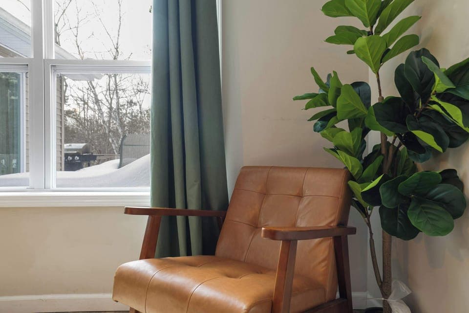 Sip your coffee in style by the window, soaking in the peaceful views!