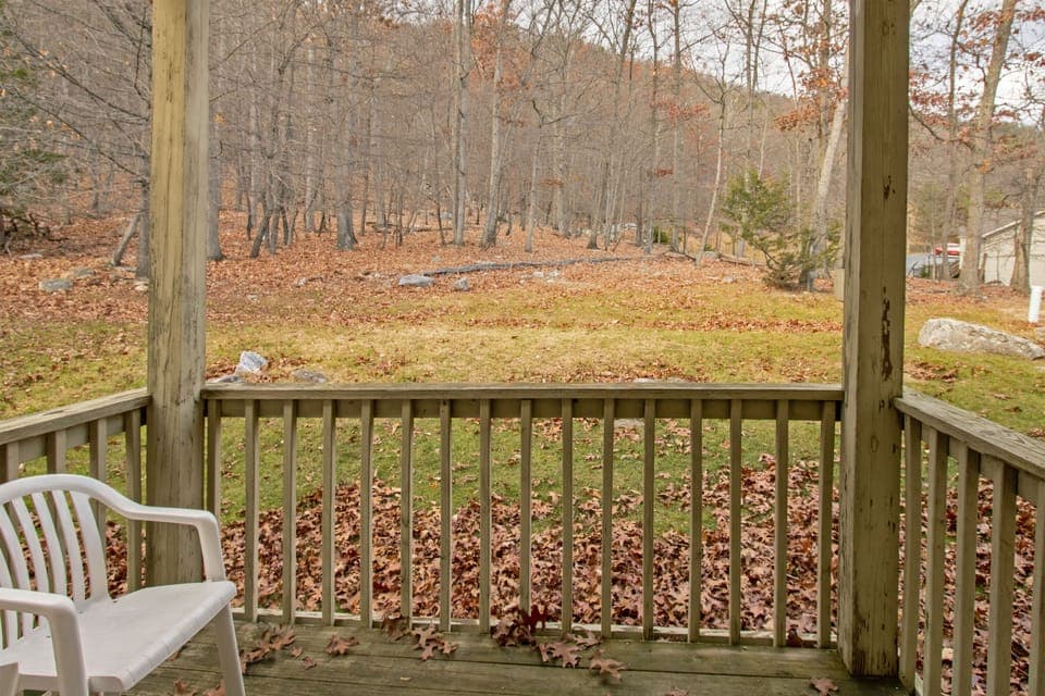 Private deck with views of the natural surroundings