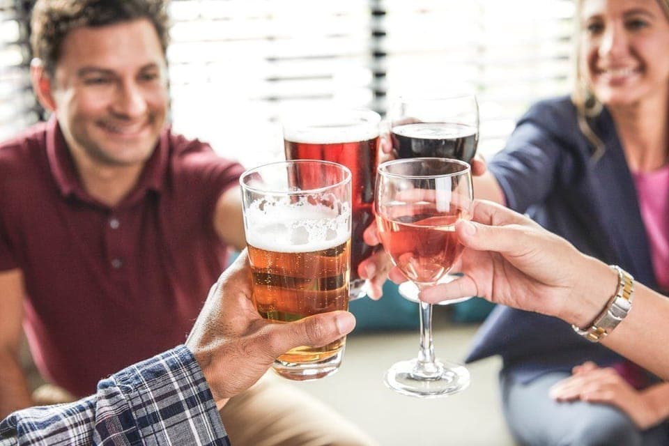 Evening Social vibe -guests raising a toast Monday through Wednesday, 5:30–7:00 PM