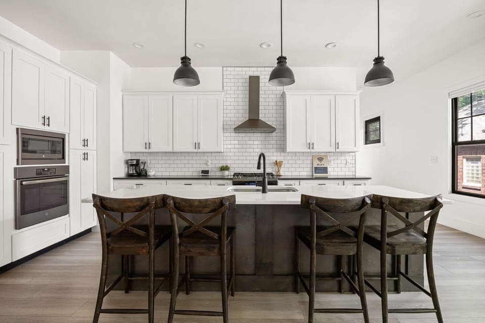 Fully Equipped Kitchen with Breakfast Bar | Designed for Cooking and Connection