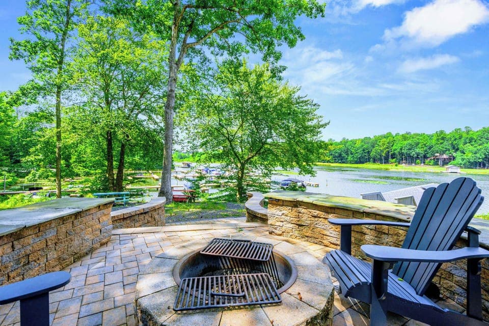 Two covered boat slips with lift and direct lake access. Bring the boat, the jet skis, or just a fishing rod.