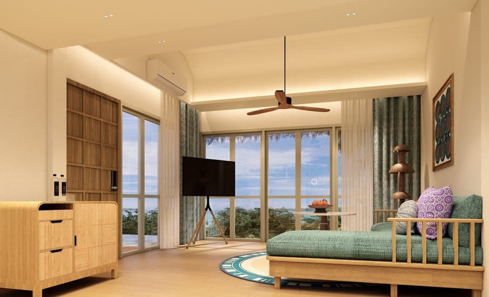 Villa (Hill Top Pool) | In-room safe, blackout drapes, iron/ironing board, bed sheets