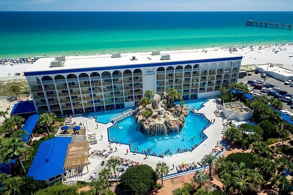 Melt into the hot tub after a full beach day.