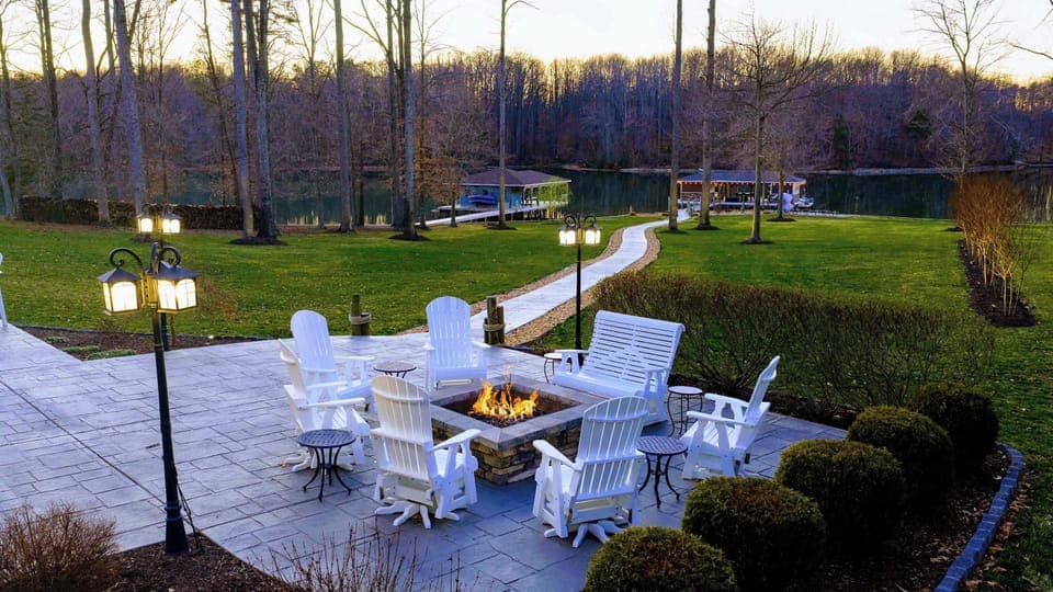 Patio - The patio extends the home outdoors, with room for dining, lounging, or simply watching the boats go by.