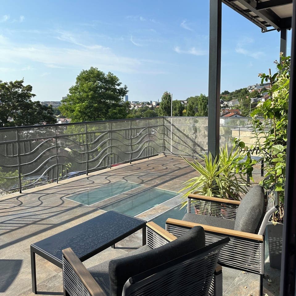 Panoramic Double Room, 2 Bedrooms, Terrace, City View | Terrace/patio