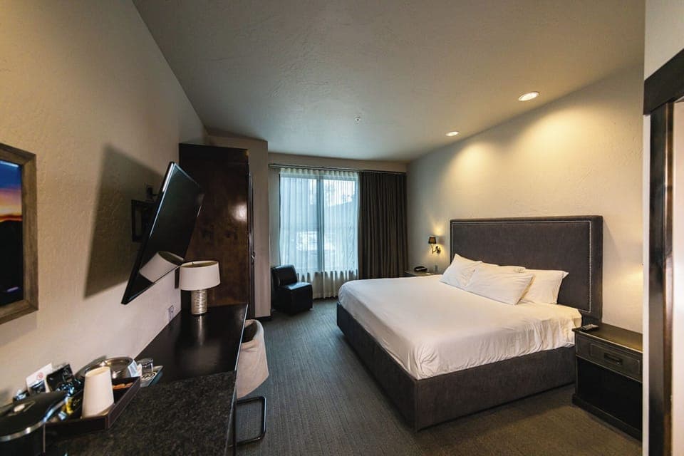 Deluxe Single Room, 1 King Bed, City View | Premium bedding, in-room safe, desk, laptop workspace