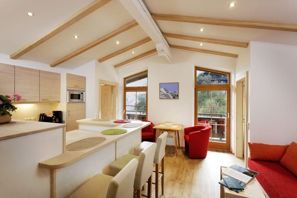 Family Apartment, 2 Bedrooms, 2 Bathrooms | Living area | 50-cm flat-screen TV with satellite channels, TV